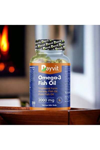 Dayvit Omega 3 Norway Fish Oil Hidrolize Kolajen 2000mg 200 Kapsül