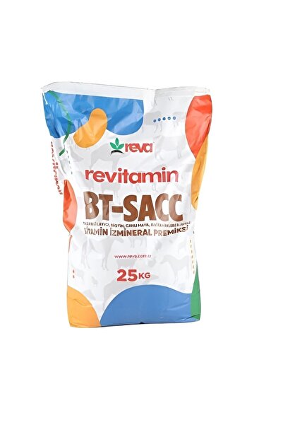 REVA Revitamin Bt- Sacc 25 Kg Canlı Maya Katkılı - Vitamin - Mineral Hayvan Premiksi