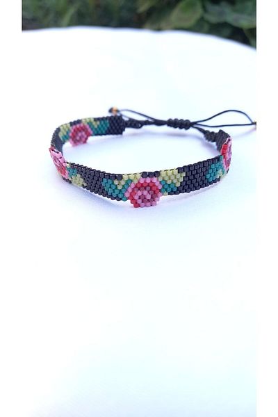 Atolye Ferda Cream Color Miyuki Rose Bracelet