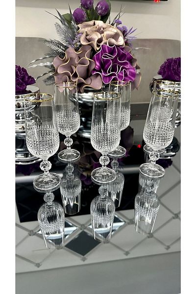 Bohemia Crystalex Claudia Brown Side Water Glass