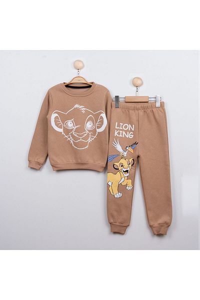 comotomo Lion King Printed - Personality Ribbed Top and Bottom Set