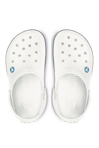 Crocs Unisex White Crocband Daily Slippers - 11016-100