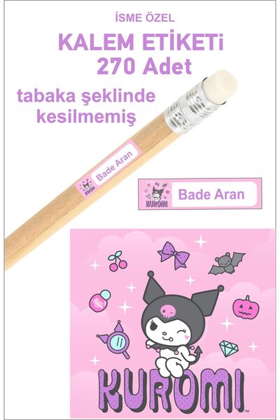 43 cici süsler organizasyon Öğrenci Etiketi Isimli Kuromi Okul Kalem Etiketi ...