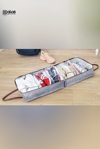 ALAS Deri Kulplu Ayakkabı Seyahat Çantası