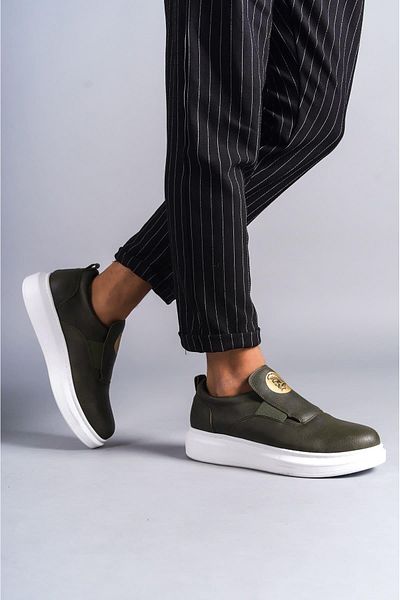 Aymood SLW161 Hippo Men's Sneaker - Laceless, Daily Use, BT Khaki