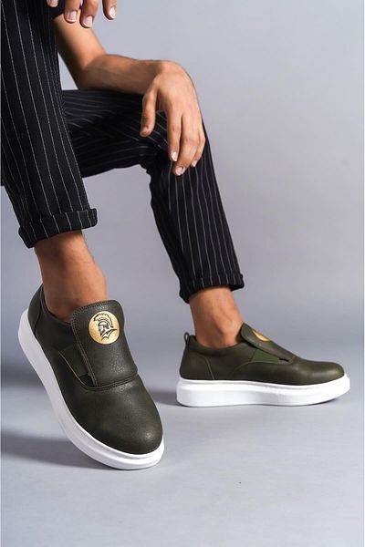 Aymood SLW161 Hippo Men's Sneaker - Laceless, Daily Use, BT Khaki