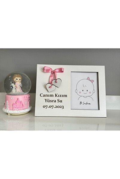 Ste Desing Kişiye Özel İsme Özel İlk Saçım Çerçeveli Bebek Anı Kartı İle Bebe...