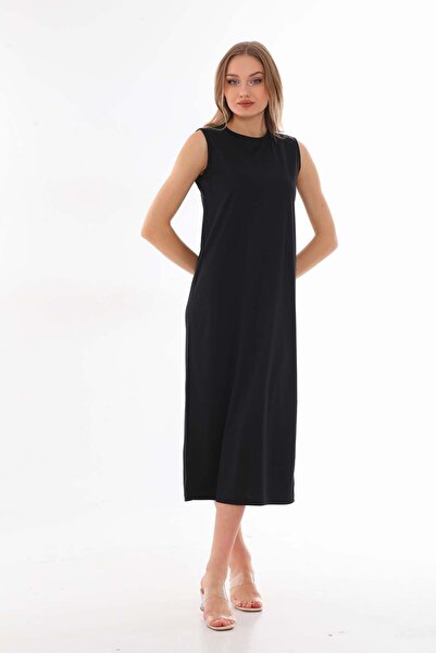 miss ledonna Black Sleeveless Lined Underskirt Dress Underwear