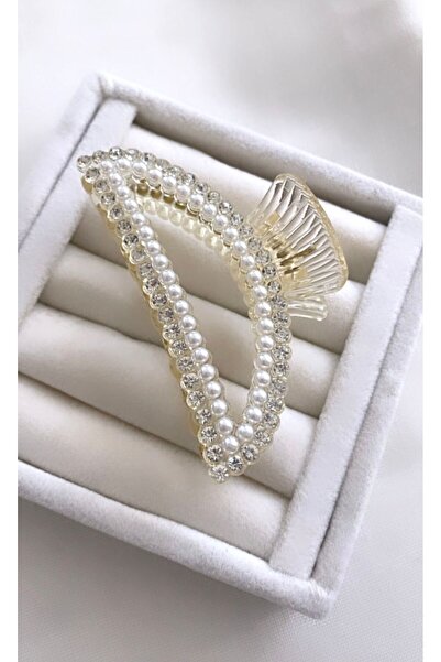 VNS Accessories مشبك أوتاد أكريليك مع لؤلؤ (8 سم)