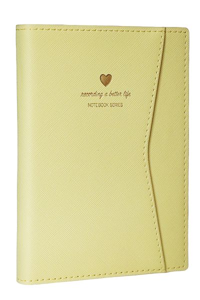 Victoria's Journals A5 Ivory 128 Sheets - Notebook with Snap and Pocket