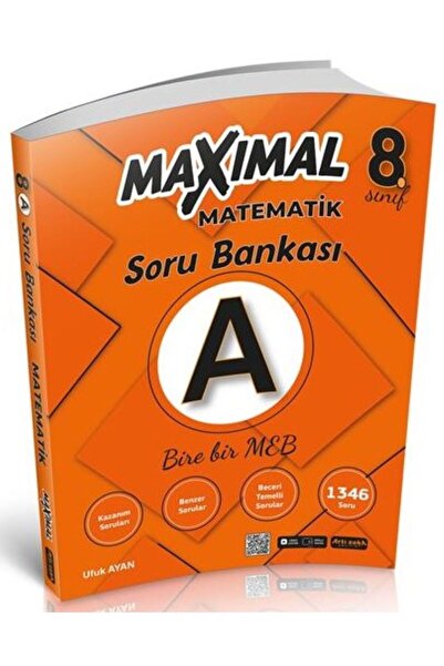 Artı Zeka Yayınları 8.SINIF MAXİMAL MATEMATİK -A-SORU BANKASI 2025-2026 YENİ BASKI