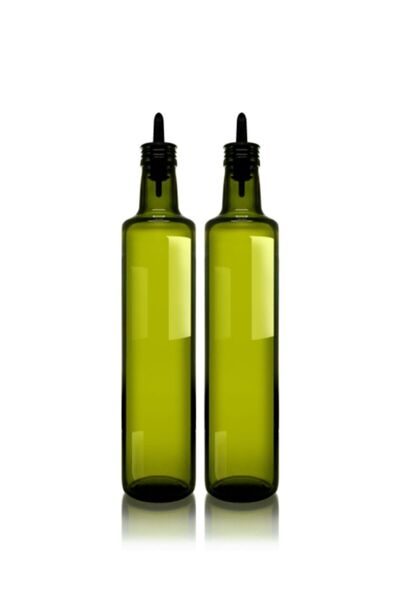 Paşabahçe 500 ml Dorica Silikon Akıtıcılı Cam Yağlık Sirkelik Takımı 2'li