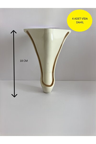 HOMDEP Kanepe Koltuk Tv Ünitesi Konsol Yükseltme Delta Model Plastik Ayak 18 ...