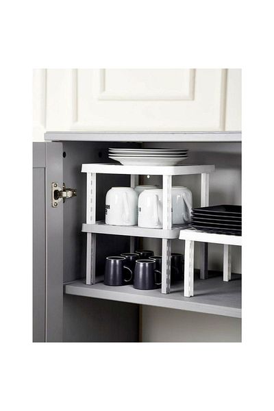 LEVA Shelf Riser Plastic Square Raffy 25x25x14cm G2369026976