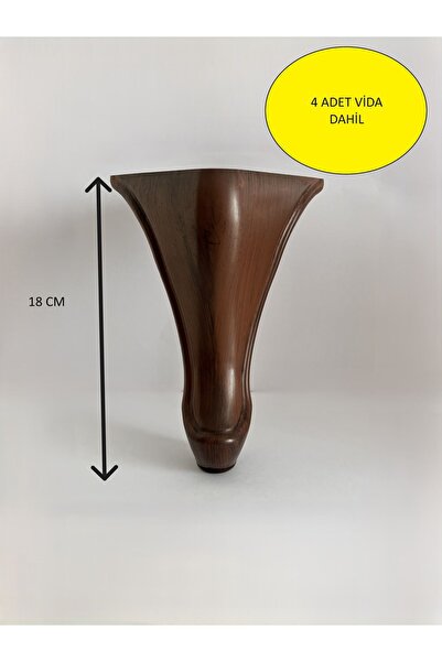 HOMDEP Kanepe Koltuk Tv Ünitesi Konsol Yükseltme Delta Model Plastik Ayak 18 ...