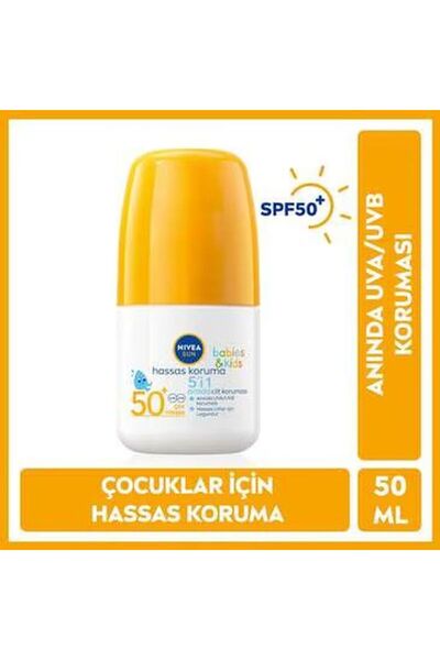 NIVEA Sun Çocuk Roll-On Güneş Kremi Spf50 50 ml