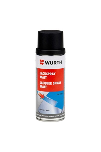 Würth Mat Siyah Sprey Tampon Boyası 400 ml Germany