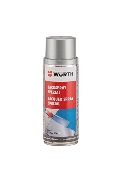 Würth SICAKLIĞA DAYANIKLI GÜMÜŞ SPREY BOYA (650 DERECE)