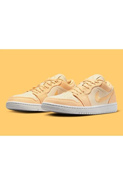 Nike Air Jordan 1 Low SE Canvas 'Orange Sunset' Kadın Basketbol Ayakkabısı DV...