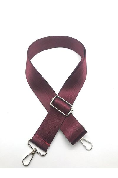 Flea Market Polyester Column Adjustable Bag Handle - Phone Strap (120 Cm) / Claret Red Pattern