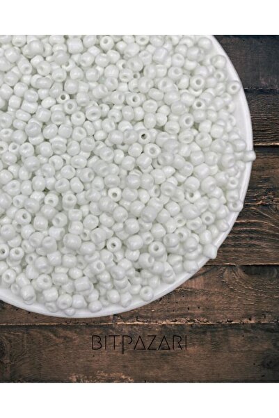 Flea Market 500 матови стъклени пясъчни мъниста, мъниста за бижута - бели