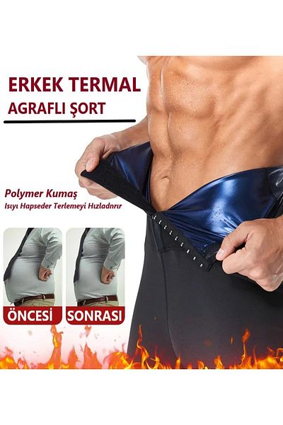 MİSTİRİK Unisex Sauna-Shorts - Thermal Corset Effective, Slimming and Recovery Shorts
