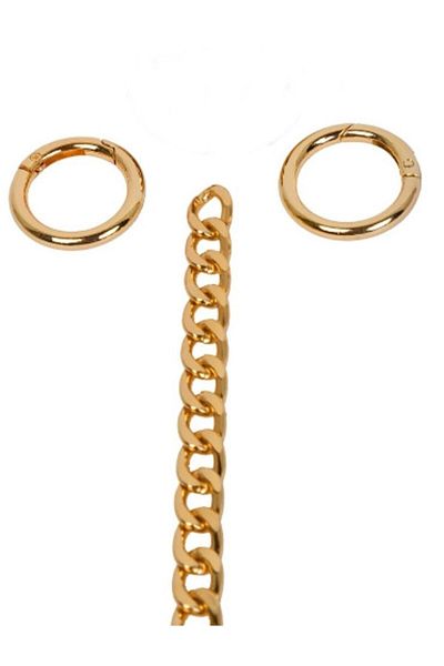 Flea Market Set Geantă Lumină cu Inel Arc - Lanț 110 Cm - Inel Arc Diametru 2,5 Cm