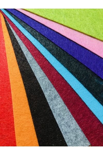 izmir Bitpazarı 10 Pieces A4 10 Colors Felt for Hobby Works