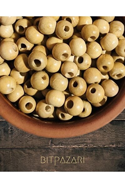 Flea Market خرز خشبى ملمع 10 مم - ( 200 قطعة )