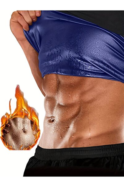 MİSTİRİK Nodiko Bibax Men's Sauna Thermal Athlete Help Your Fat Appetit Polymer Fabric Corset Effective Black Color