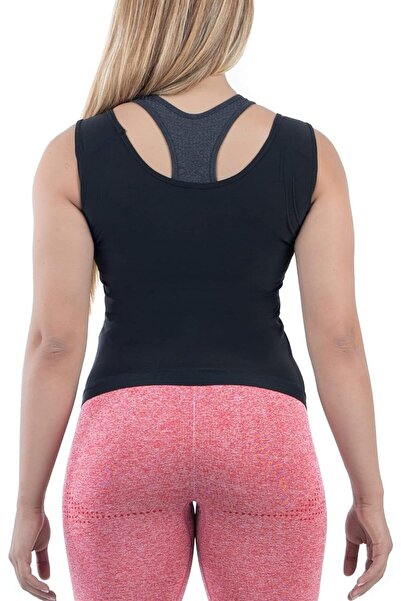 MİSTİRİK Nodiko Bibax Women's Sauna Thermal Athlete Fat Help Your Environment Polymer Fabric Corset Effective Black Color