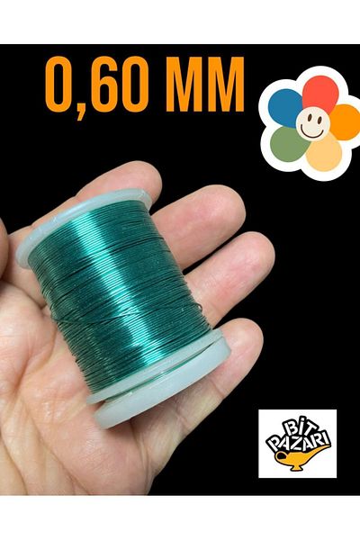 izmir Bitpazarı Copper Flower Wire 0.60 mm - Jewelry Wire - Hobby Wire - 1 Spool