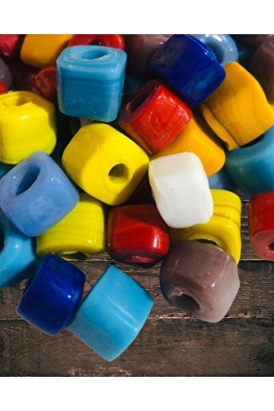 Flea Market 15 ملم مربع مجوهرات قلادة إكسسوارات الخرز (15 قطعة)