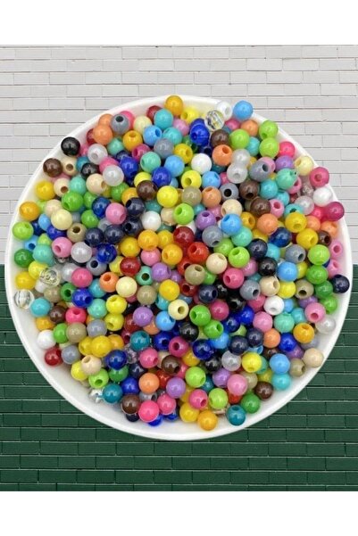 Flea Market Mărgele din plastic de culori mixte de 6 mm (300 bucăți) Decor / Bijuterii / Mărgele de miel -