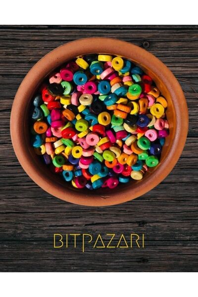 Flea Market 300 bucăți de mărgele colorate - mărgele cu dop cilindru - mărgele de bijuterii