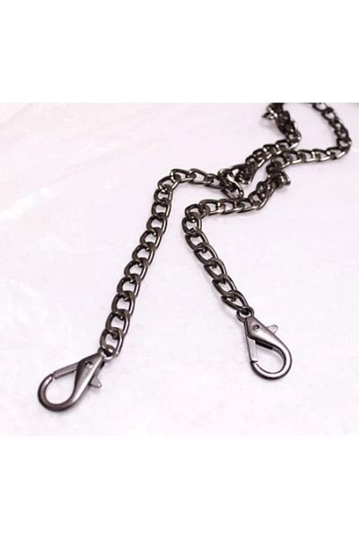 Flea Market Αλυσίδα με χαμηλό άγκιστρο 100 cm (μαύρο)