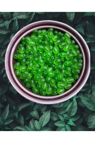 Flea Market Mărgele de sticlă ovale de 8 mm - Mărgele de bijuterii - 50 buc -