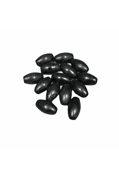 Selin 20 mm Oval Wooden Beads (50 Pieces) Black