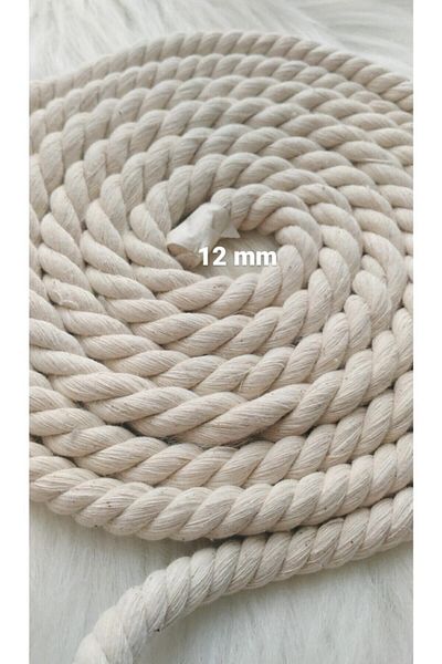 fundahobi 12 mm Cotton Rope 4 METERS
