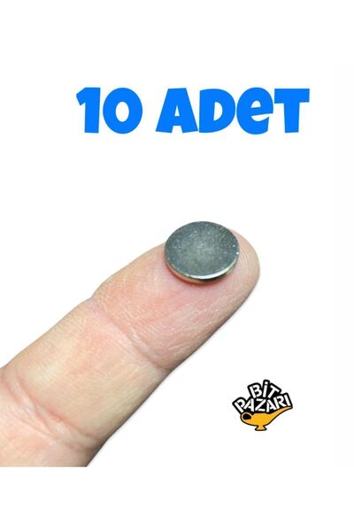 izmir Bitpazarı 12 X 1,5 Mm Mini Neodyum Mıknatıs Magnet , Hobi Ve Maket Mıkn...