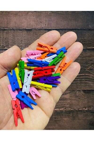 Bevella 100 de bucăți de cârlige colorate în miniatură
