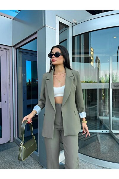 MY IMAGINE MODA Kadın Ceket Pantolon Takım