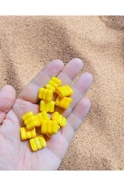 Flea Market Fosforlu Mısır Boncuk , Olta Boncuğu , Şamandıra , Balıkçı Boncuğu - 12 Adet