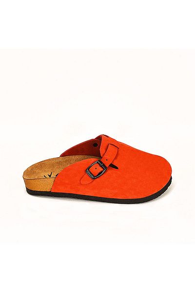Moosefield Papuci roșii unisex din piele naturală