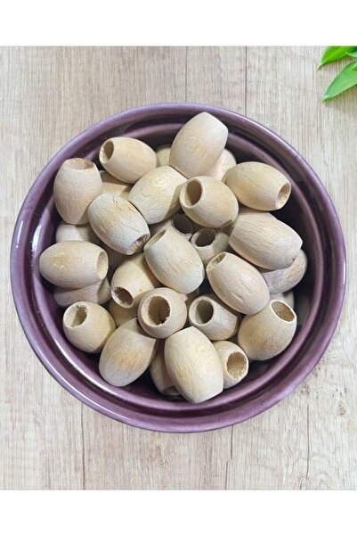 Flea Market 20 mm ovalne sirove neobrađene drvene perle - (20 komada)