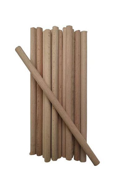 Selin 10 Cm Raw Unprocessed Wooden Stick - (10 Pieces)