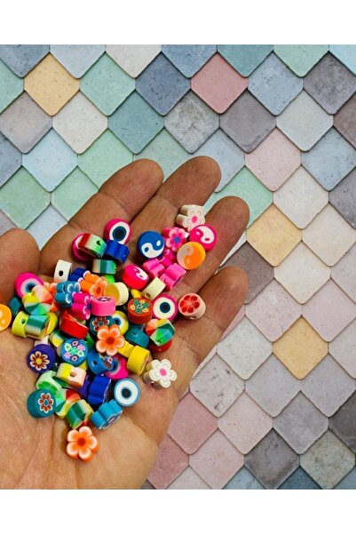 Flea Market Mărgele de bijuterii Fimo polimer - 20 buc