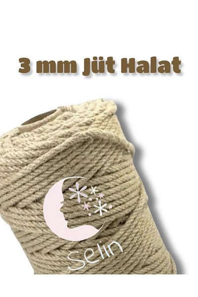 Selin 3mm 20 meters Jute Rope rope Decoration rope
