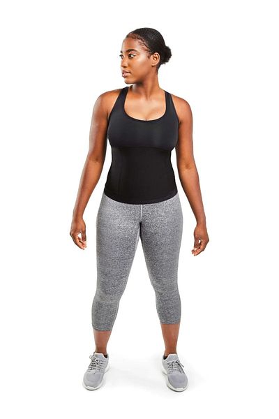 MİSTİRİK Nodiko Erevsa Women's Sauna Undershirt Help Slimming Fat Burning Slimming Corset Effective Color Black