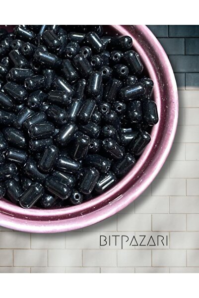 Flea Market خرز مجوهرات زجاجي 10x5 مم - خرز مسبحة - خرز للزينة - (50 قطعة)